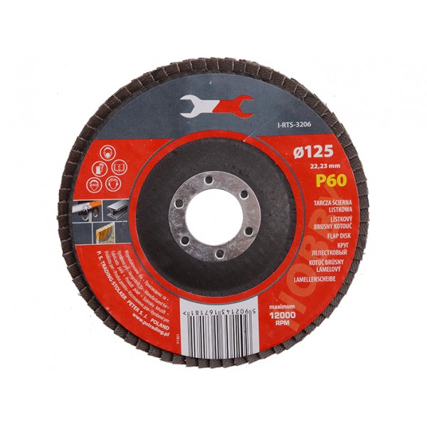 Diskas žiedlapinis ø125 P60                                                                          (S22206)